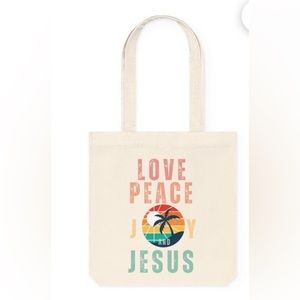 Love Peace Joy & Jesus Eco-friendly Tote